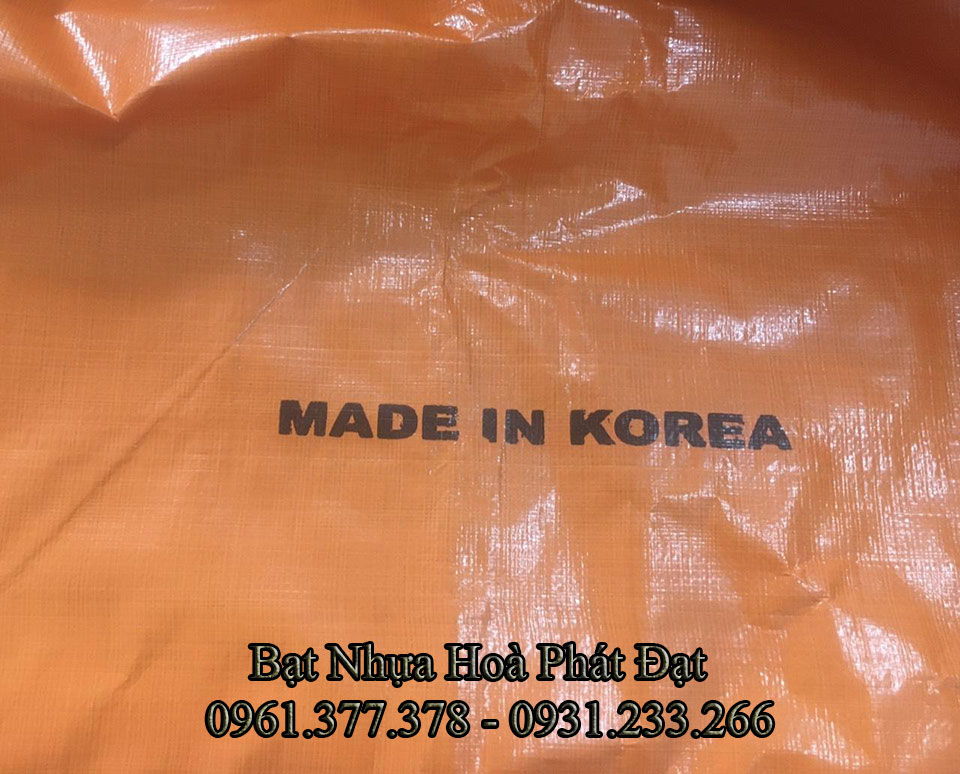 Báo giá bạt nhựa xanh cam, bạt sọc giá rẻ tại NAM ĐỊNH che công trình, hàng hóa